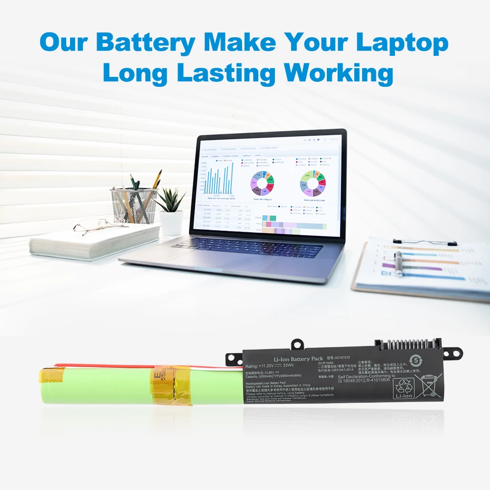 KingSener – batterie A31N1519 3400mAh, pour ASUS X540 X540L X540LA X540LJ X540S X540SA X540SC X540YA A540 A540LA F540SC R540S R540SA