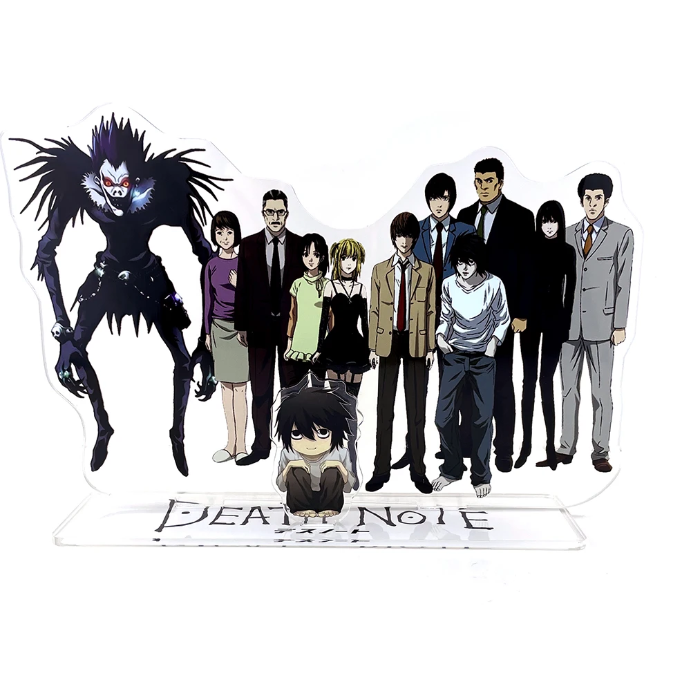 BIG SIZE Lawliet L Yagami Light Ryuk Amane Misa River Nate Keehl Mihael acrylic standee figurines desk decoration cake topper