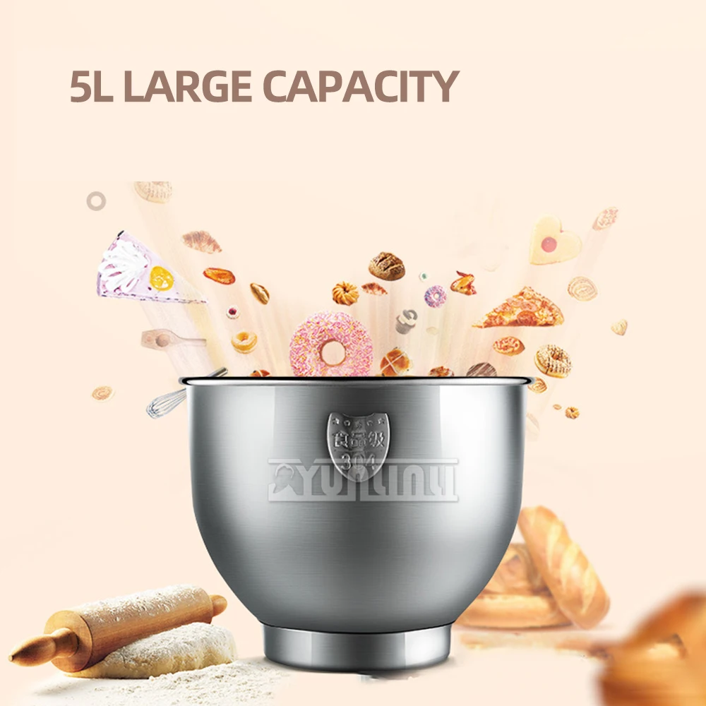 

Good Quality 1000W Electric Stand Dough Mixer Household Kitchen Double Knife Electric Food Mixer Automatic Dough Mixer