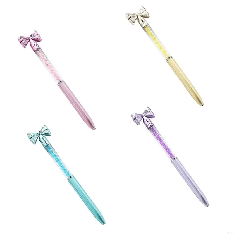 5Pcs Bow Ballpoint Pen Twist to Open/Close 1.0MM Tip, Ballpoint Pen Business Signing Pen Smooth to Write for Office