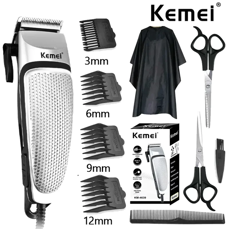

Kemei KM-4639 электрическая машинка для стрижки волос профессиональный триммер бытовой малошумный аппарат для бороды личной гигиены инструмент для стрижки волос