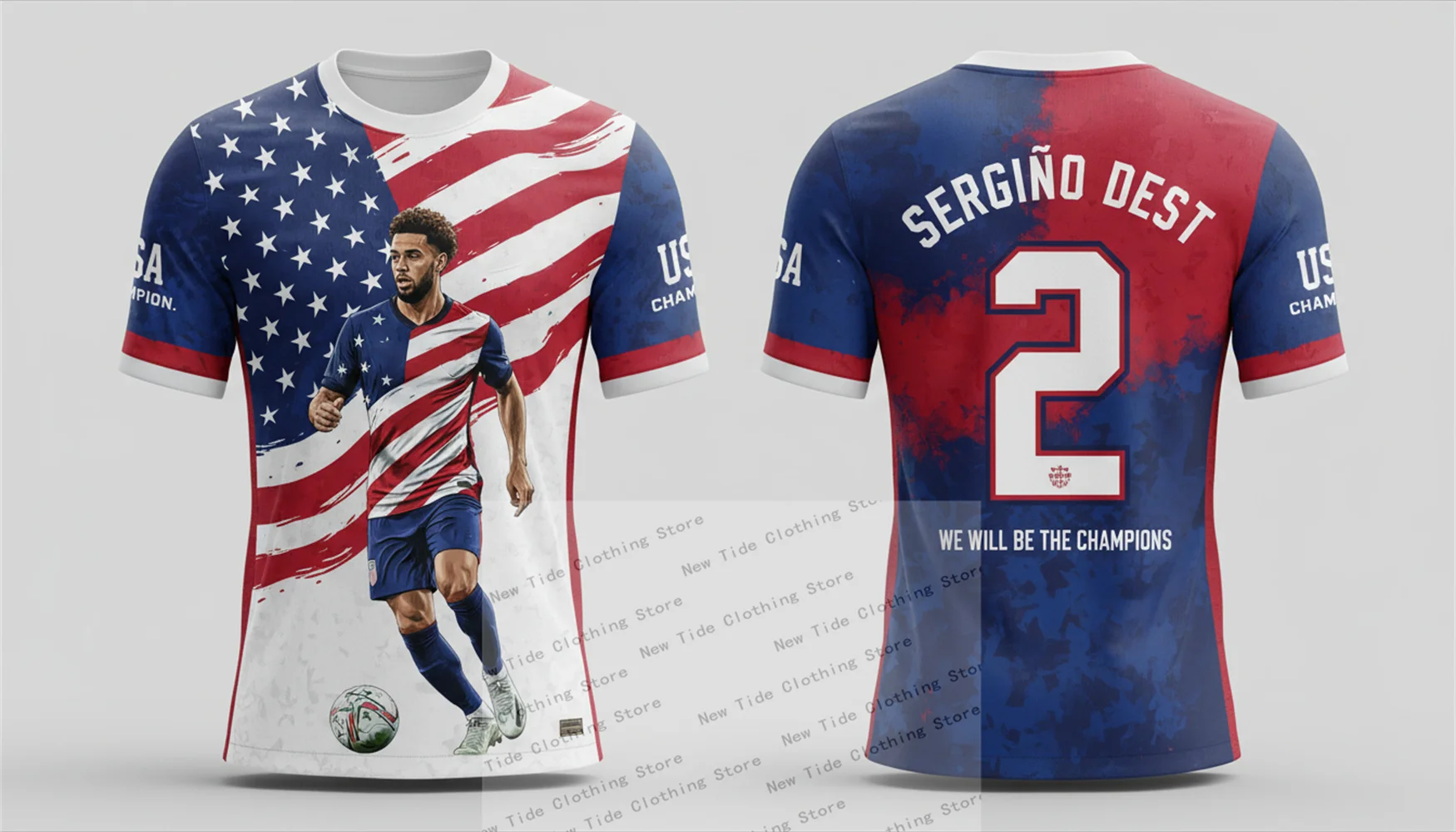 قميص We Will Be Champions 2026 Fan Soccer للرجال - قميص Team USA لكرة القدم - Ultimate Fan Wear Cheer in Style #5
