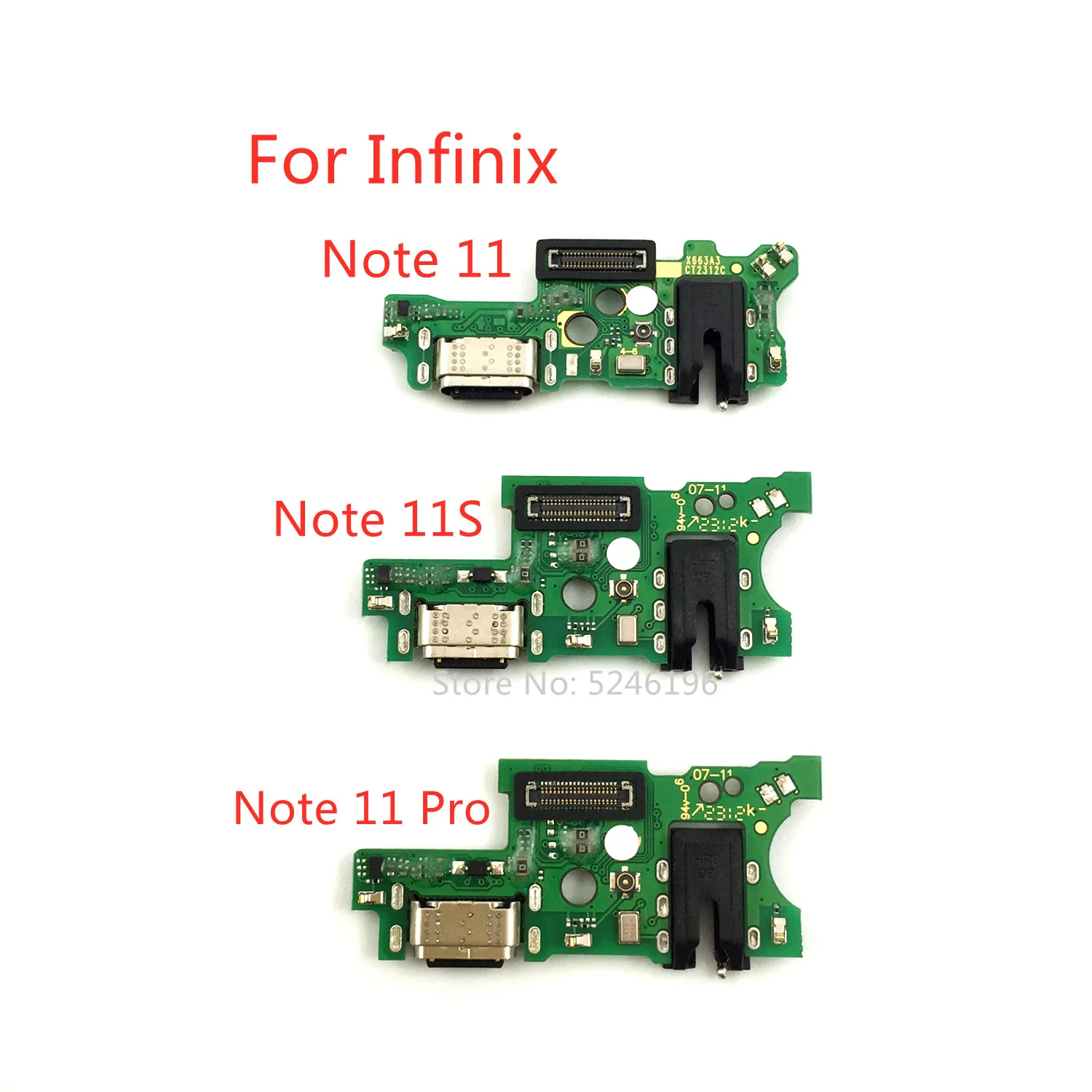 

1pcs USB Charging Port Charger Flex Cable For Infinix Note 11 X663 Infinix Note 11S X698 Infinix Note 11 Pro X697 Replace Part