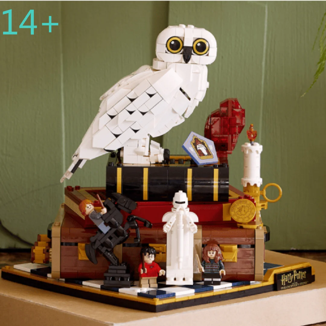 Creative store Moc NEW Sorcerer Stone Bricks Building Blocks Compatible 1571pcs Magical Owl Model Birthday Gifts