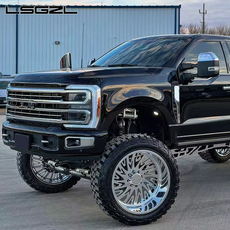 LSGZL Custom Forged Deep Dish Rims 5x114.3 6x139.7 6x5.5 8x6.5 8x180 8x170 Forged Wheels 20 22 24 26 Truck Wheels for chevy F250
