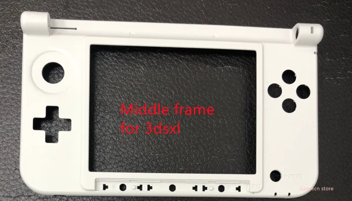 Sostituzione per 3DS XL per 3dsxl custodia shell Frame alloggiamento guscio bianco o nero telaio in plastica superiore medio o superiore