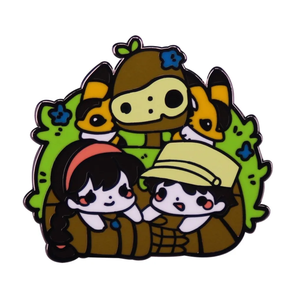 Multi-style Vintage Magical Sky Building Metal Badge Fantasy Floating Castle Lapel Pin Youth Bag Hat Hobby Fashion Accessories