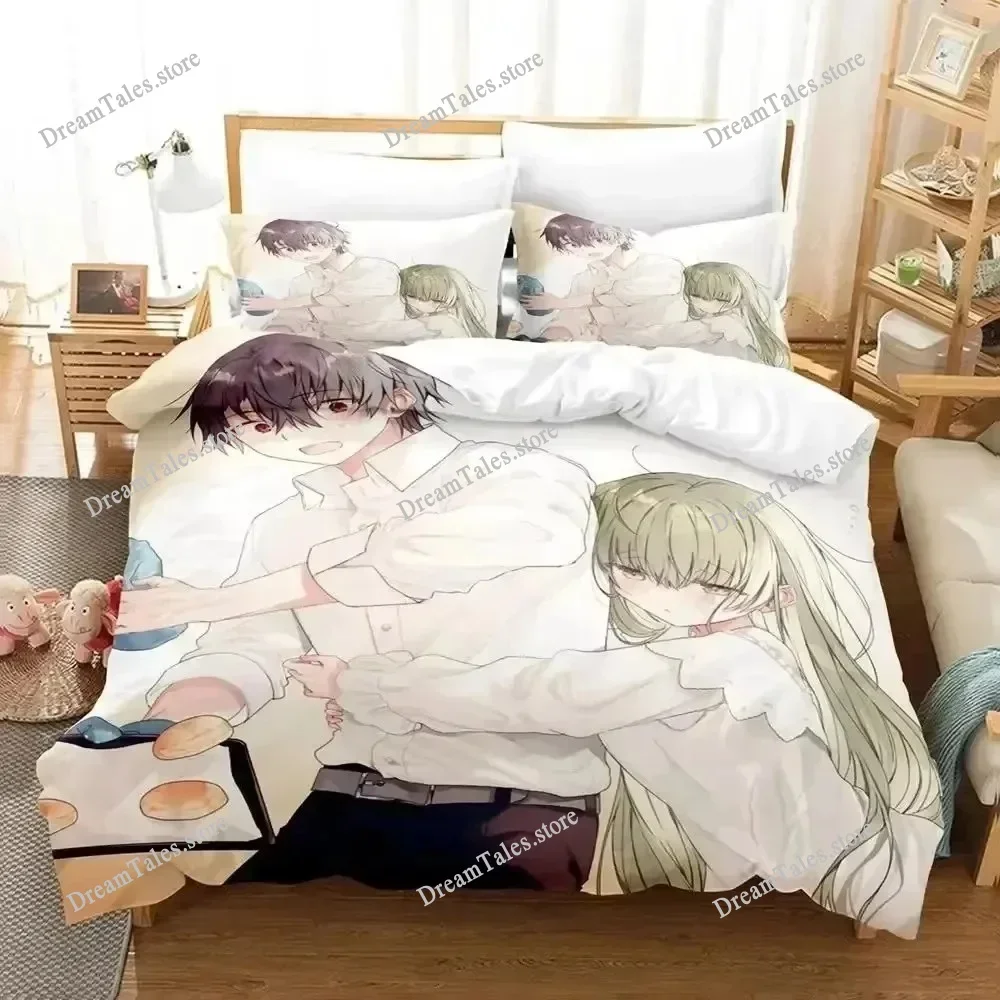Anime Saint Cecilia & Pastor Lawrence Bedding Set Boys Girls Twin Queen Size Duvet Cover Pillowcase Bed Boys Adult Luxury Gift
