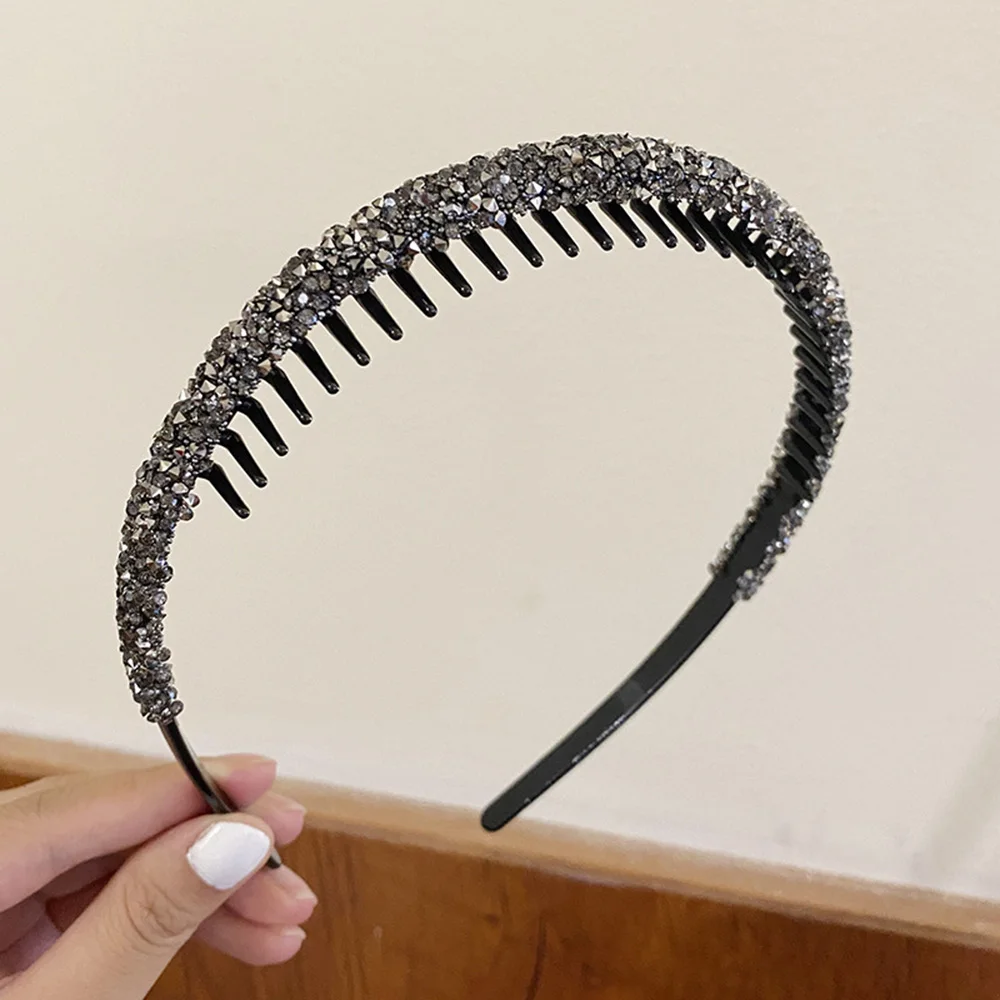 Обруч для волос Женский, с кристаллами и бисером