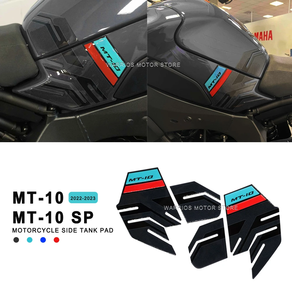 Motorcycle Side Tank Stickers Resin Tank Protections FOR Yamaha MT-10 MT-10 SP 2022-2023