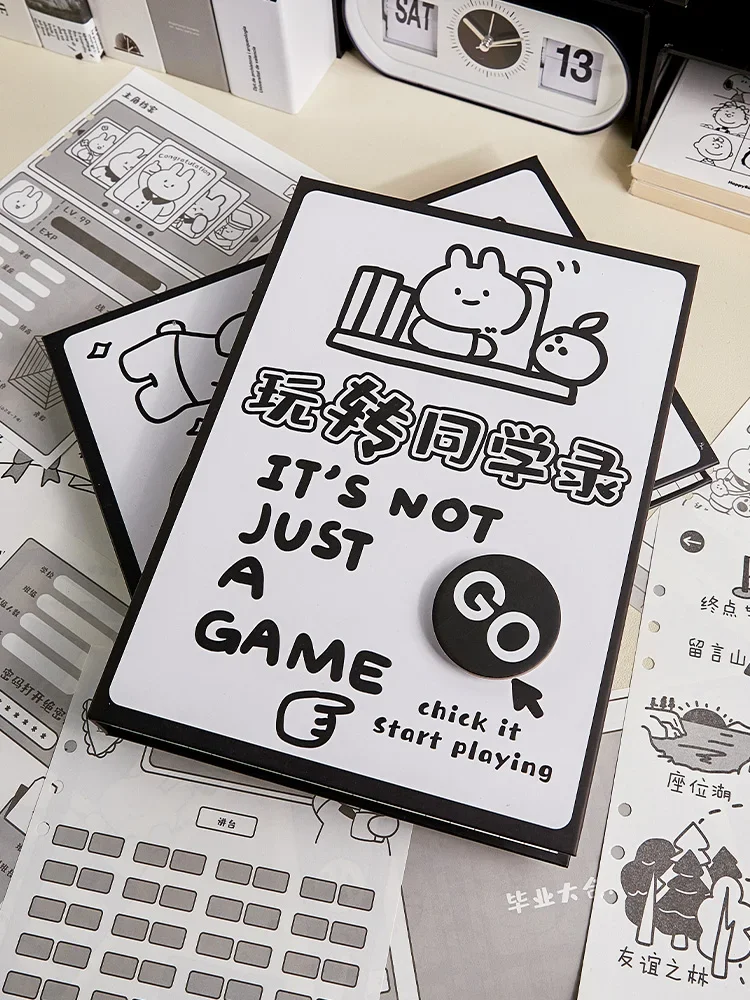 

Alumni record Primary school students sixth grade graduation album Girls high value loose-leaf book ins style address book