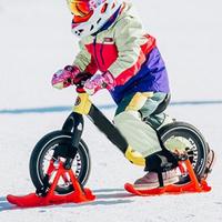 Balance Cycling Snow Skis Winter Sledge Board Attachment Funny Snow Sledge Board Sturdy Kids Scooter Snow Sledge Portable