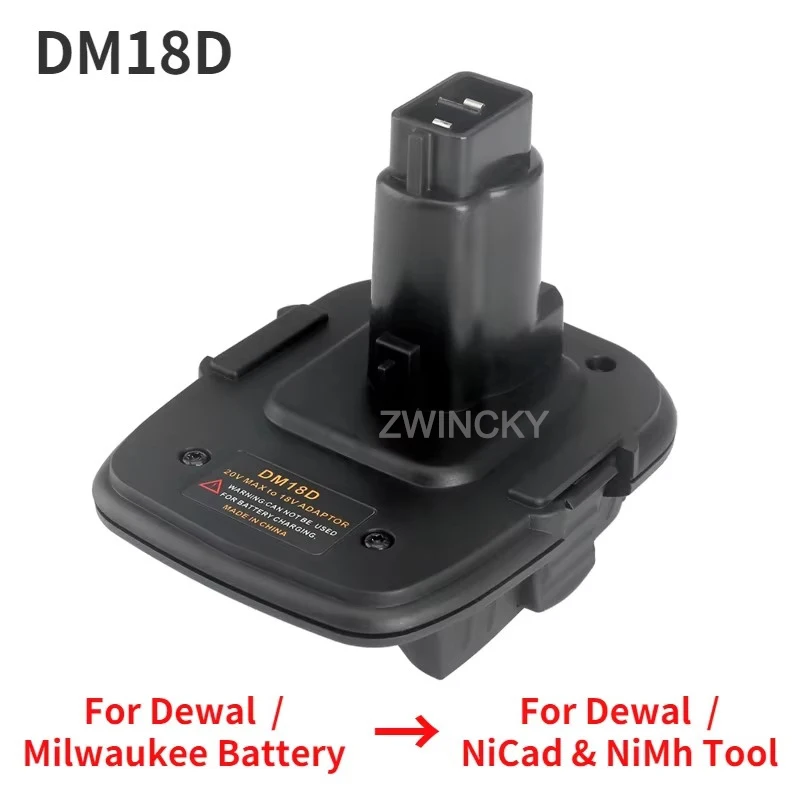 Battery Converter Adapter For Dewal/Milwaukee/Makita/Bosch/Ryobi/Metabo NiCad & NiMh Tool For Dewal 18V Li-ion Battery DM18RL