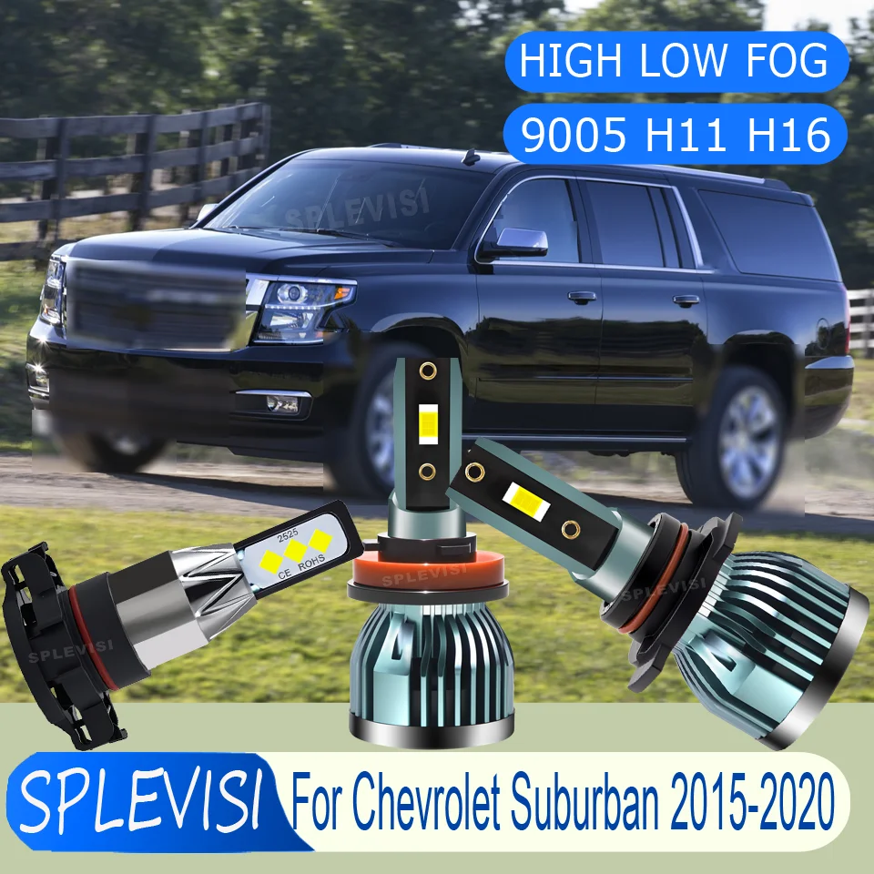 

Clear Night Vision Durable for Rough Roads LED IP68 12v Headlight foglight For Chevrolet Suburban 2015 2016 2017 2018 2019 2020