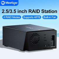Meetiger 2 Bay HDD Docking Station SATA To USB 3.0 Hard Drive Docking Station for 2.5/3.5 Inch External Hard Drive Case Storage