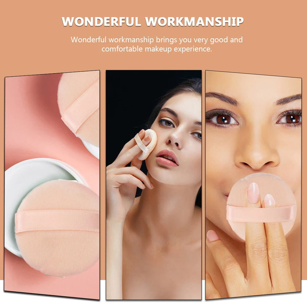 20 pezzi di spugna per cipria sciolta per soffio per trucco, dimensioni compatte, facile da pulire, pelle sicura, strumento per cosmetici per il viso delicato