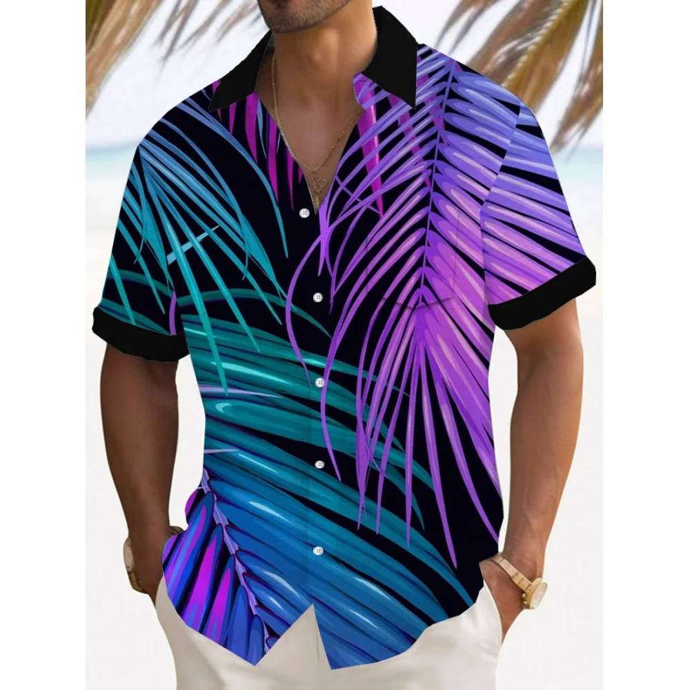 

Men's Shirt Summer Casual Fashion Short Sleeved Shirt For Men Loose Breathable Hawaiian Shirt Man Casual Men's Clothing Top