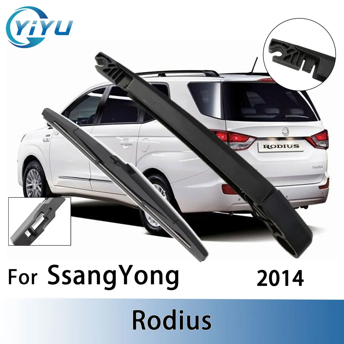 1/2 Stuks Achter Ruitenwisser Wisser Arm Kit Voor SsangYong Rodius 2014 Voorruit Ruitenwissers Borstels