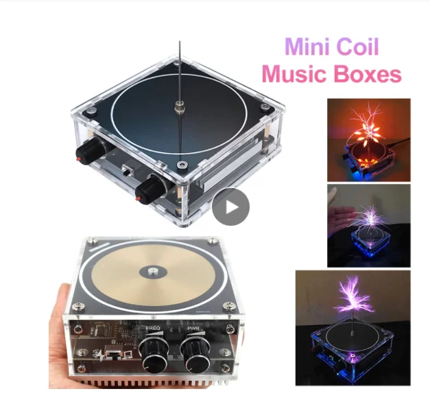 Music  Coil Plasma For Coil Speaker BT compatible Wireless Thermal Shutdown Electric Arc Generator Artificial