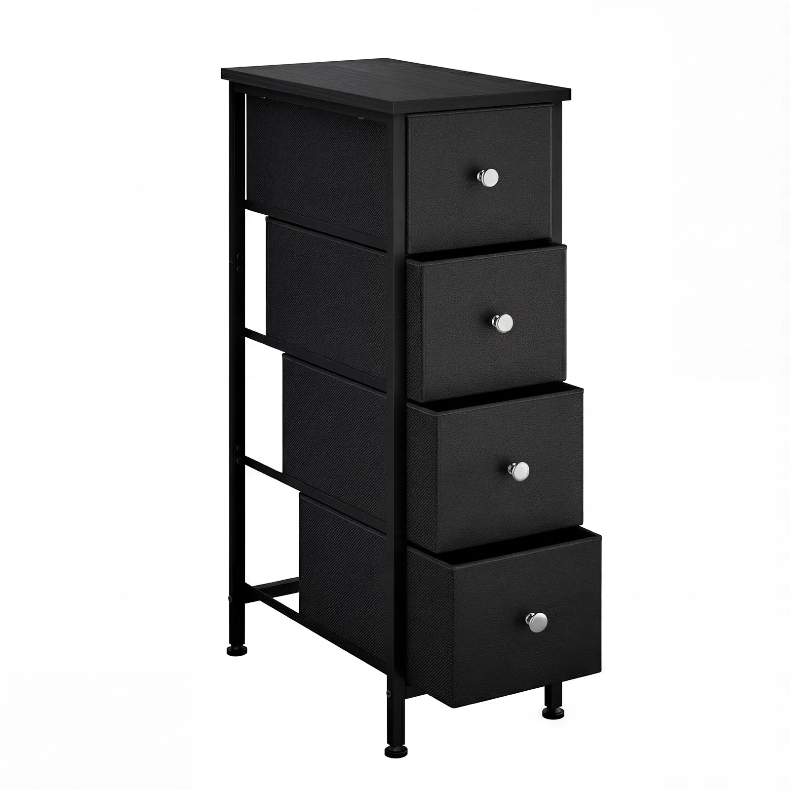 

WHONLINE 4-Tier Tall Narrow Storage Cabinet, 29.5*16.5*9.5in, Slim Bathroom Organizer, Storage Cabinet for Small Space, Bathroom