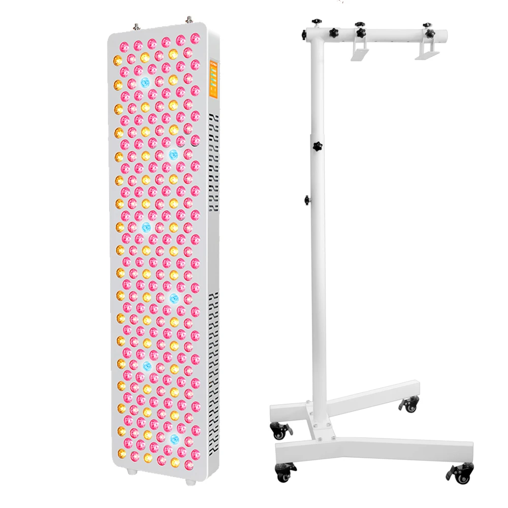 RLPRO300 Physical Therapy Full Body 480,590,630,660, 670, 810, 830, 850,1060 Red Infrared Light Therapy Panel With Mobile Stand