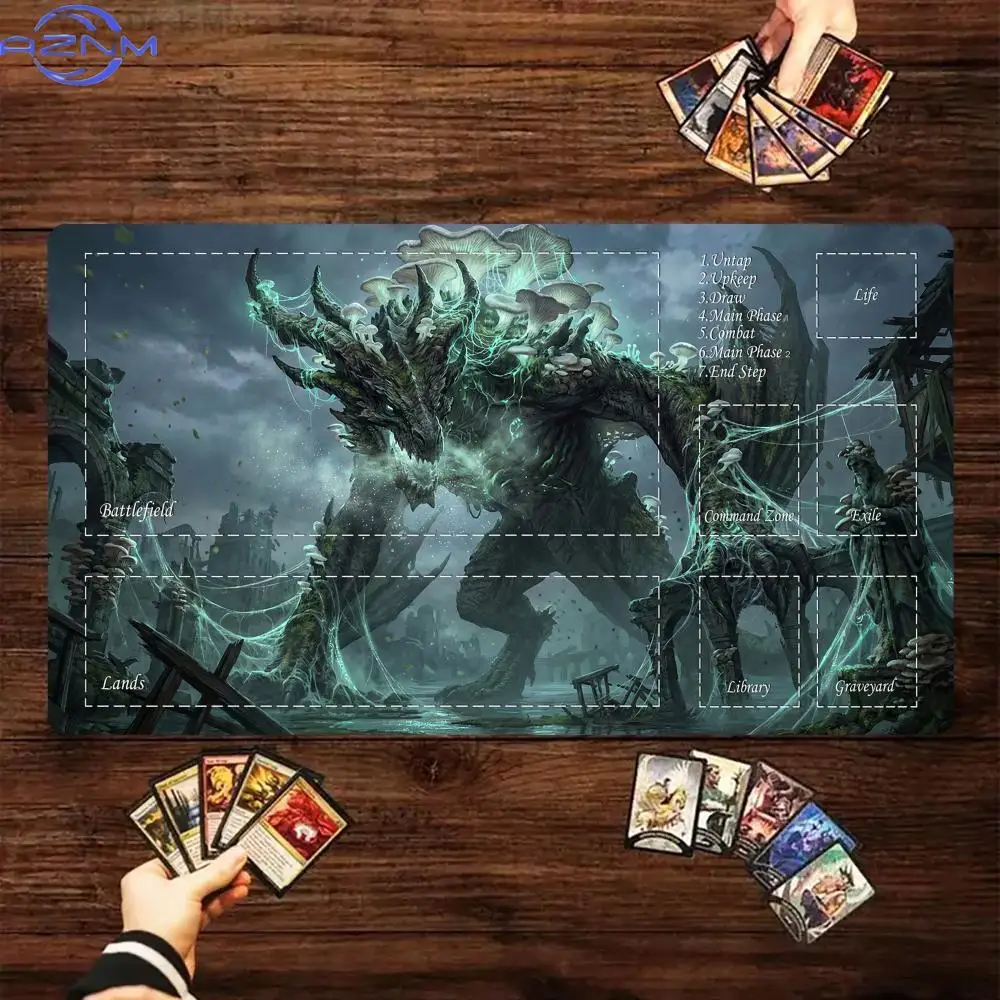 Terrifying Giant Dragon  Playmat Non-Slip Magic Card Battle Mat  gathering gaming mats tapete magic mtg card pad