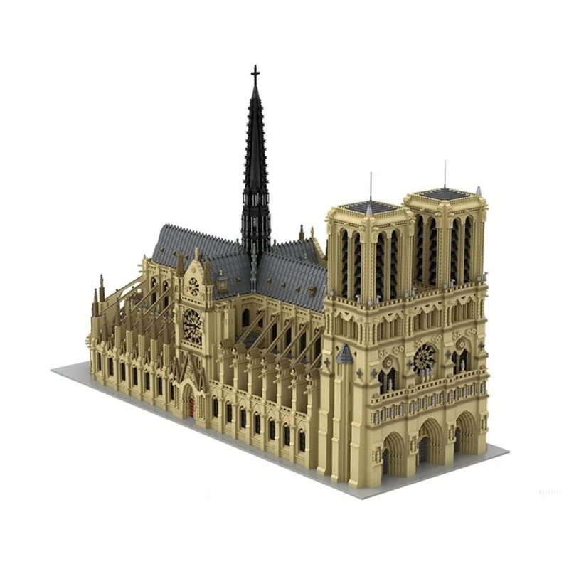 63190pcs MOC Modular Buildings Notre Dame De Paris - Modular Dimension Model Building Blocks Christmas Gifts Birthday Creative