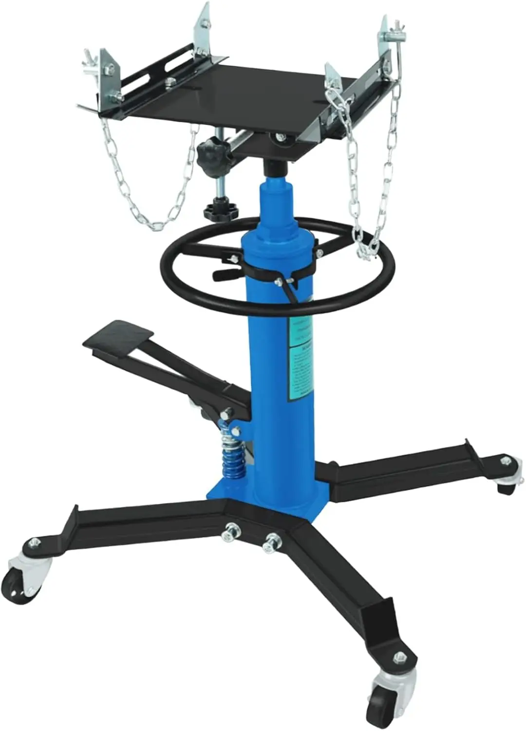 

Transmission Jack, 1660lbs / 0.75 Ton 2 Stage Hydraulic Telescopic Jack with Foot Pedal, 35" - 72" Adjustable Height Lift Hoist