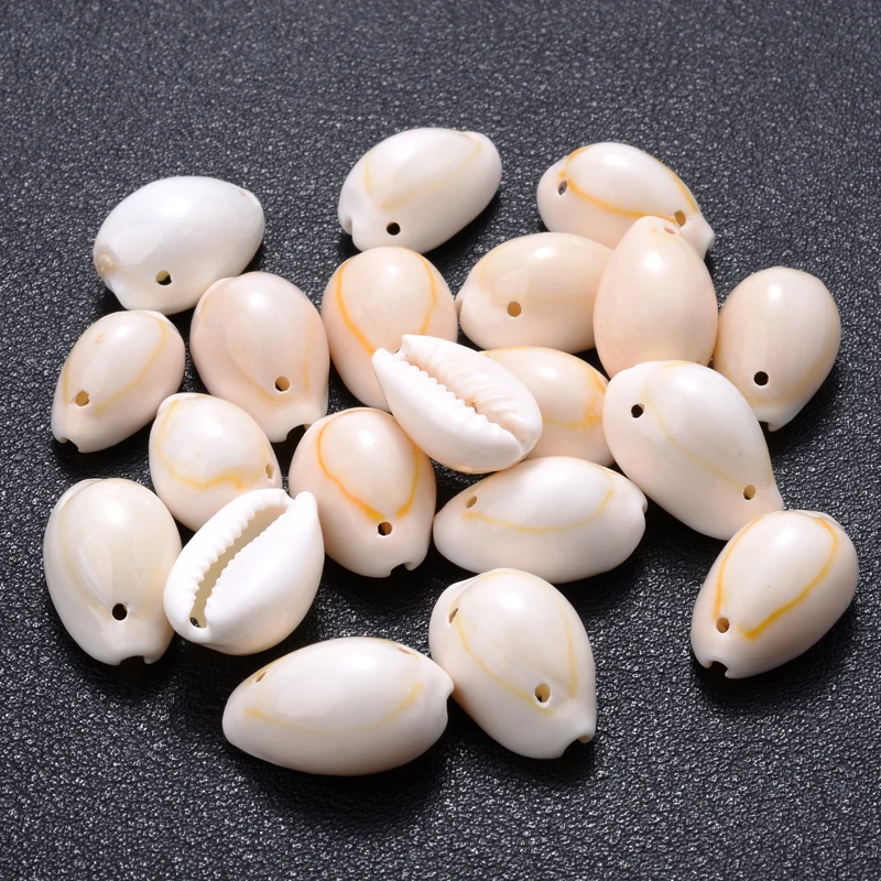 30/50Pcs Natural Oval Shell Beads Fahion White Conch Loose Spacer Beads For Jewelry Making DIY Handmade Charm Bracelet Necklace