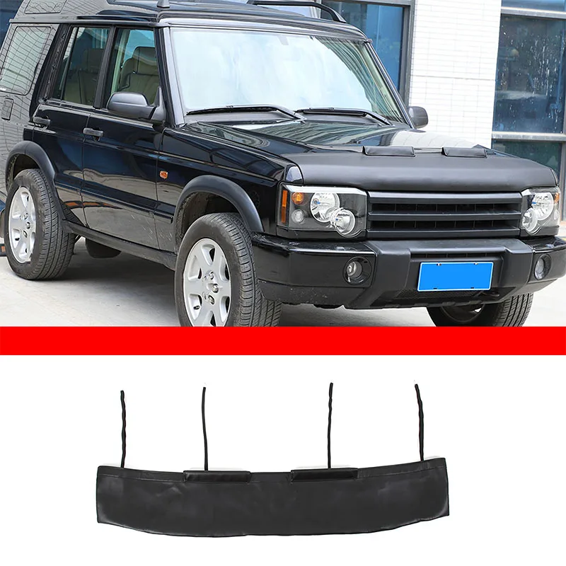 

Car Hood Sand and Stone Deflector Protection Cover for Land Rover Discovery 2 LR2 1998-2003 Leather Modification Accessories