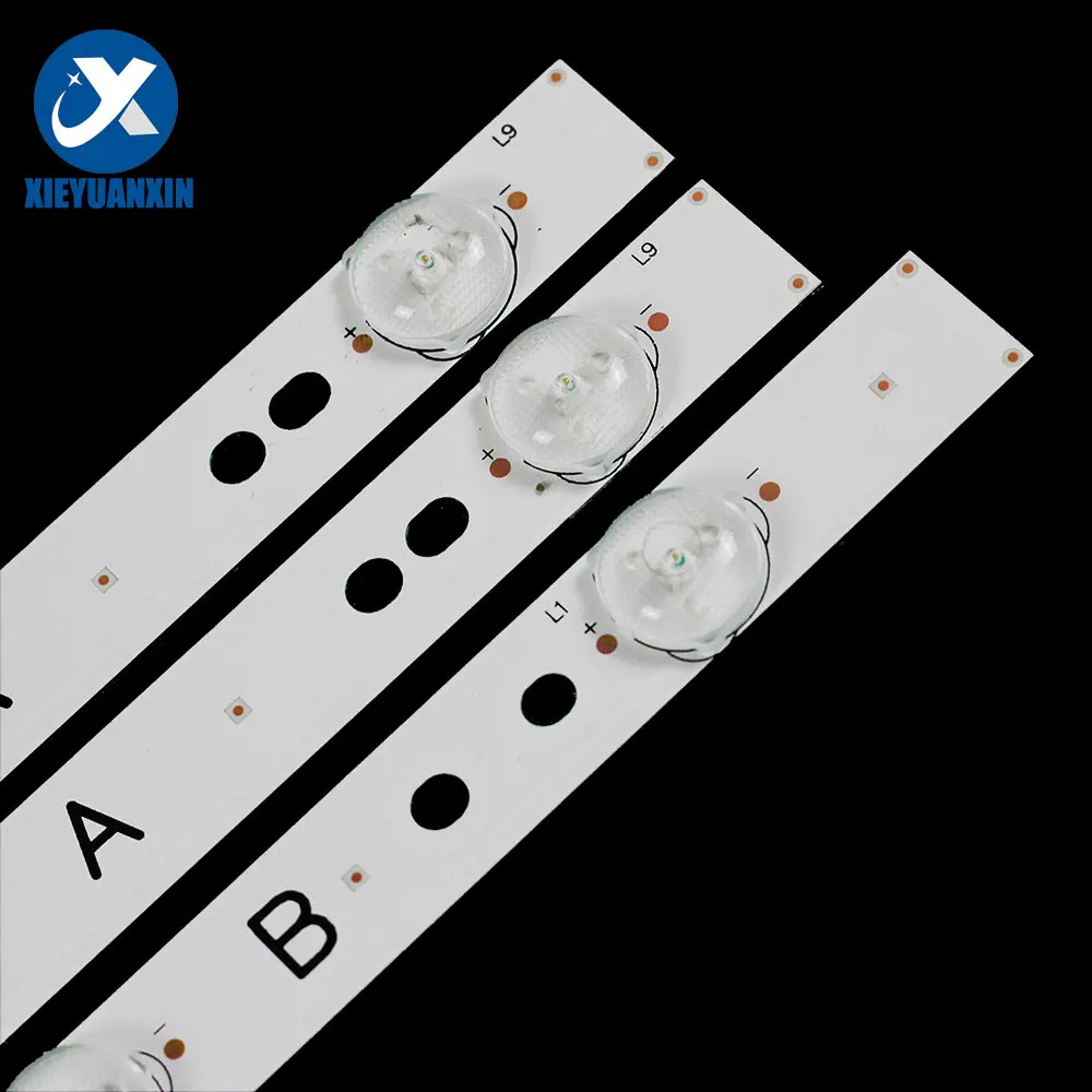 3 teile/satz A:748mm * B:767mm 100% neue Led-hintergrundbeleuchtung streifen für 40inch TV reparatur JL.D4091235-01AS-C 40LES73 40LES69