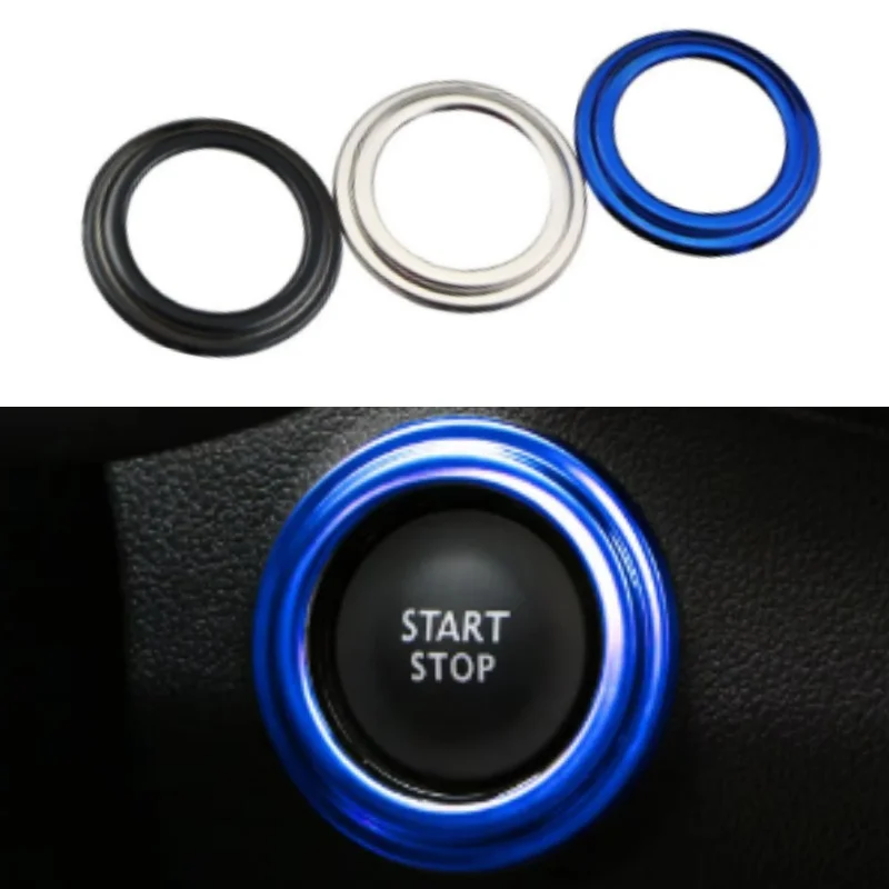 Car Ignition Ring Button Trim for Renault Koleos Kadjar Megane 2 Sandero Duster for Samsung QM6 2016-2018 Interior Accessories