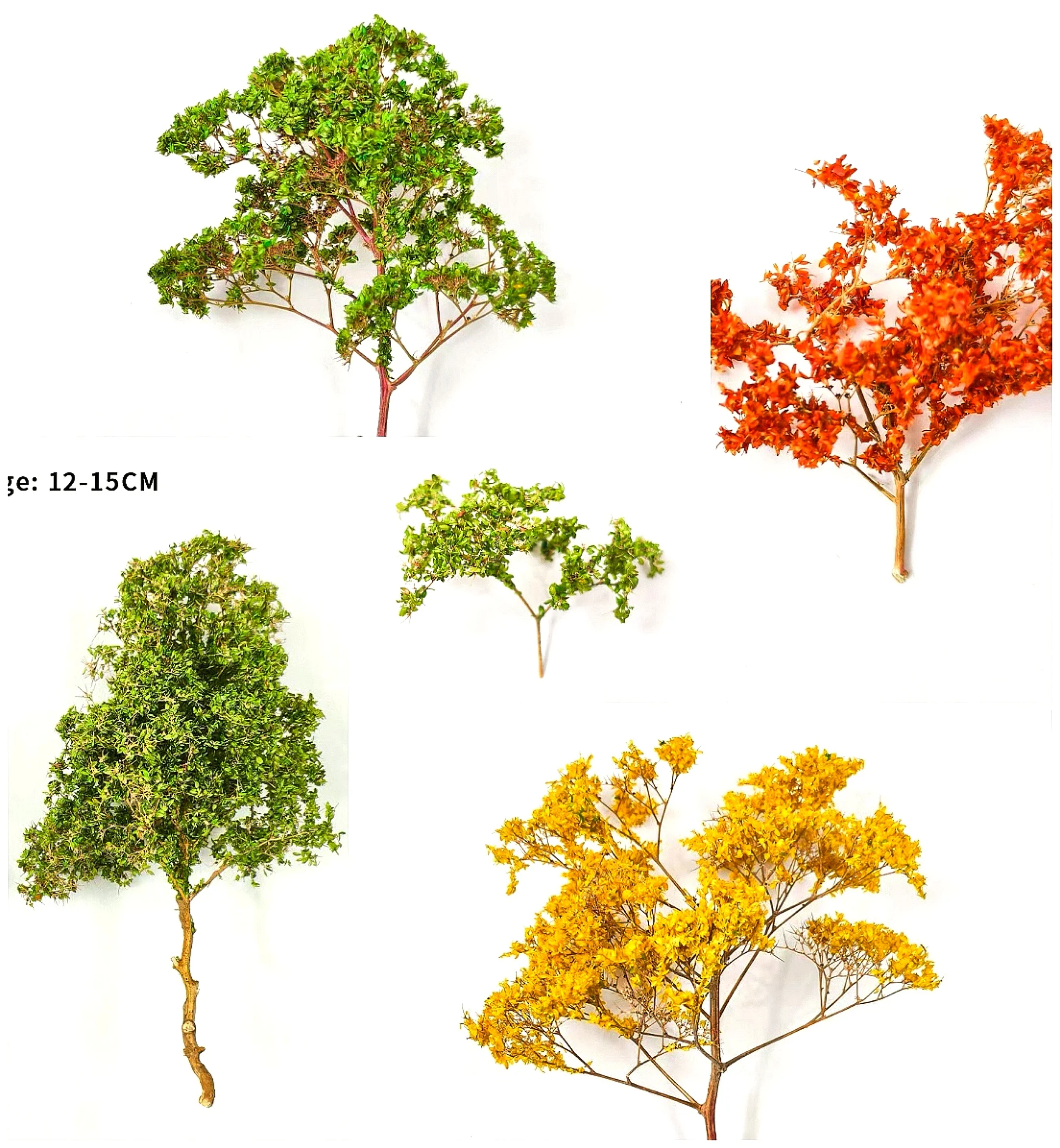 Modelo de hierba seca en miniatura, árboles de quinua potenciosos, materiales de escena DIY para mesa de arena militar, tren ferroviario, Kits de Diorama de paisaje Lan