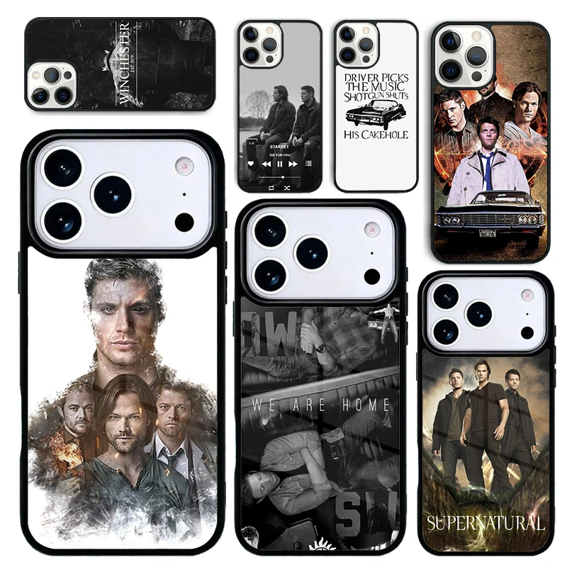Capa para iPhone 17 Air 16 Pro Max 15 Plus 11 13 Mini 14 12 Capa Traseira Supernatural SPN Dean Sam