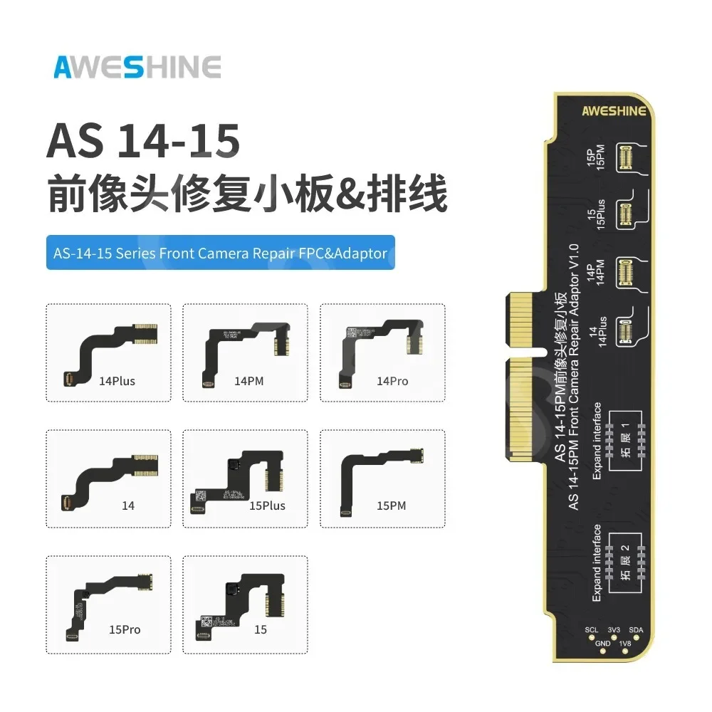 Aweshine AS FC01 Гибкий кабель Tag Face id для IPhone X XR XS MAX 1112 PRO MAX Mini Battery Dot Matrix Repair Чтение и запись данных