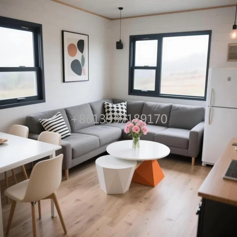 20ft 2 Bedrooms Full Bathroom Kitchen,Prefabricated Expandable Container House Foldable Mobile House to Live