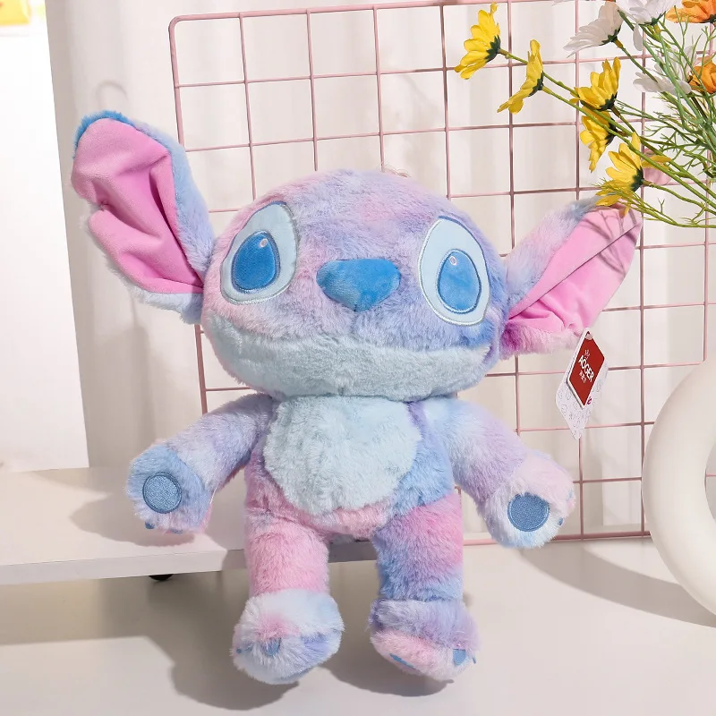 Disney 38cm Anime pluszowy Lilo & Stitch Mickey Minnie Fantasy wata cukrowa zabawki Kawaii Plushie lalki prezenty dla dzieci