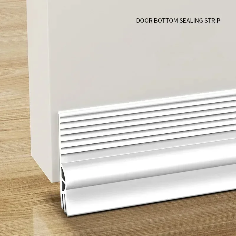 Soundproof Door Bottom Weatherstripping Self Adhesive Triple Thickening Window Seal Strip Windproof Dust and Insect Prevention