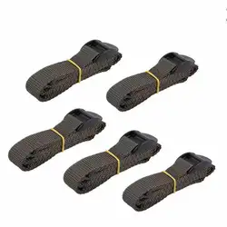 Black Durable Nylon 0.5~3M Travel Tied Cargo Tie Down Luggage Lash Belt Strap With Cam Buckle Travel Kits Outdoor Camping Tool