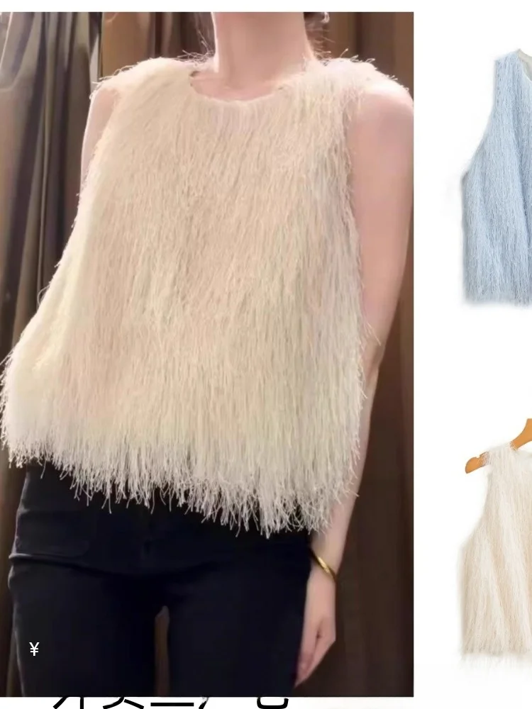 

Романтическая отделка с кисточками ort Sve round Ne Женский топ Ele Gentle Новое поступление на осенний сезон Обычный тонкий чистый ...