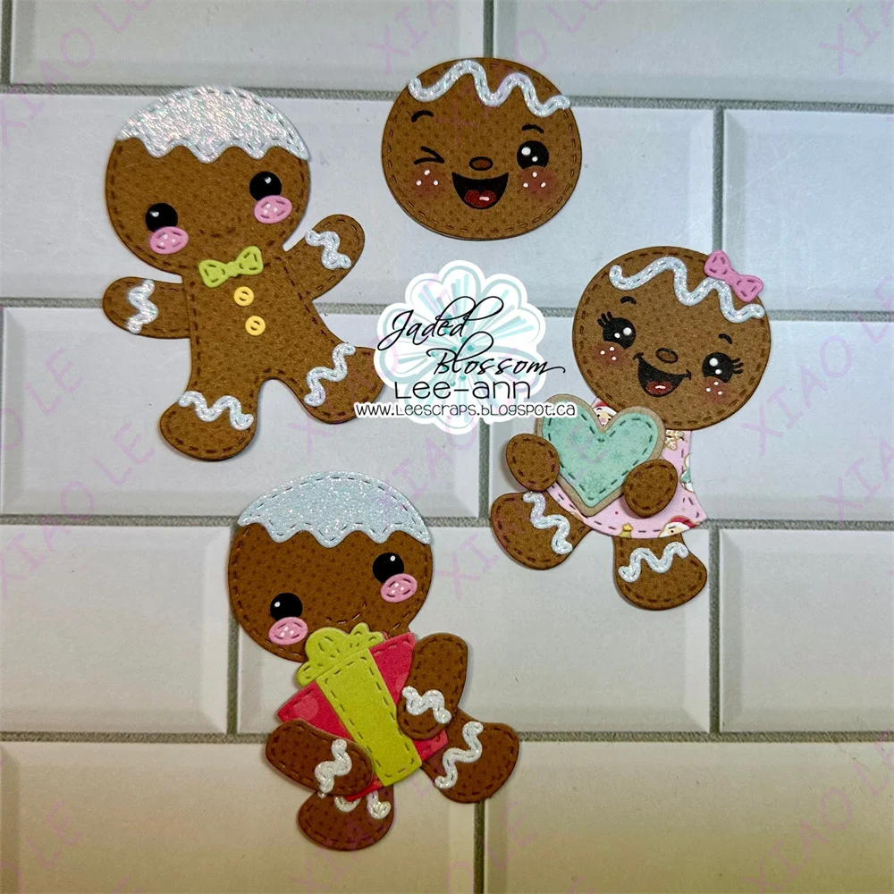 New for 2024 Gnome Friends Gingerbread Die Metal Cutting Die Scrapbook Embossed Paper Card Album Craft Template Cut Die Stencils