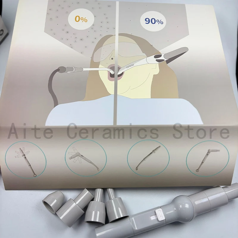 1 Set HVE Suction Droplets Dental Cheek Lip Retractor Dentistry Intraoral Mirror with Aspiration Dental Lab 121℃ Autoclavable