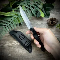 TOPS Fixed Blade Knife with Sheath D2 Blade G10 Handle Outdoor EDC Camping Knife Hunting Knife Survival Pocket Knife