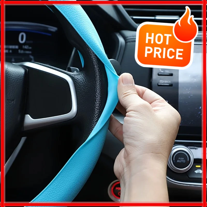 

Ultra-thin Anti-slip Car Steering Wheel Protective Cover, Silicone Steering Wheel Cover, Universal Steering Wheel Cover