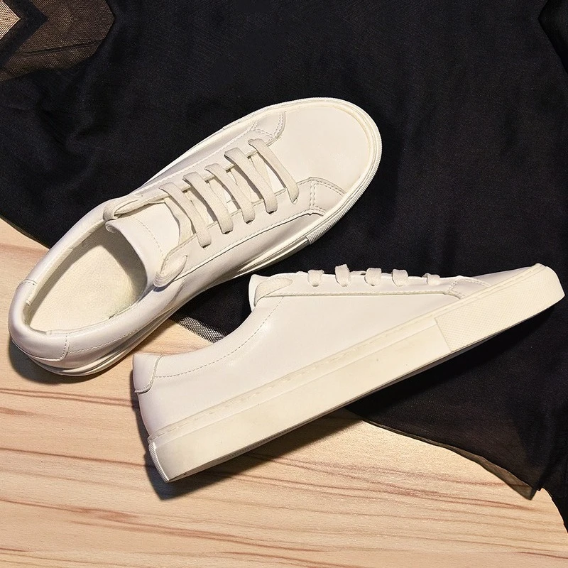 

2025 Spring and Autumn New Women's White Shoes Couple Flat Casual Neutral All-match Loafers Men's Shoes