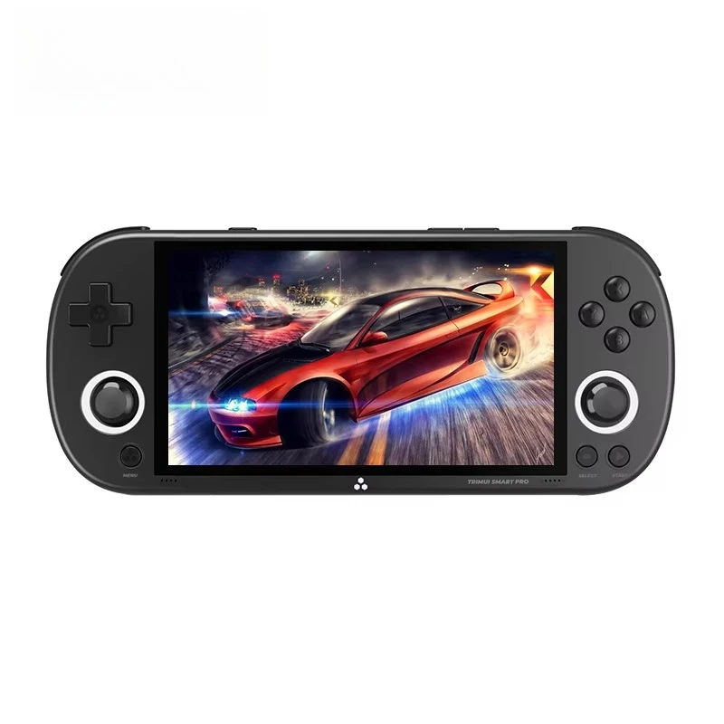 

A Trimui Smart Pro 4.96 Inch Screen Handheld Gaming Console Open Source Pocket 26 Simulators Retro Video Games Console
