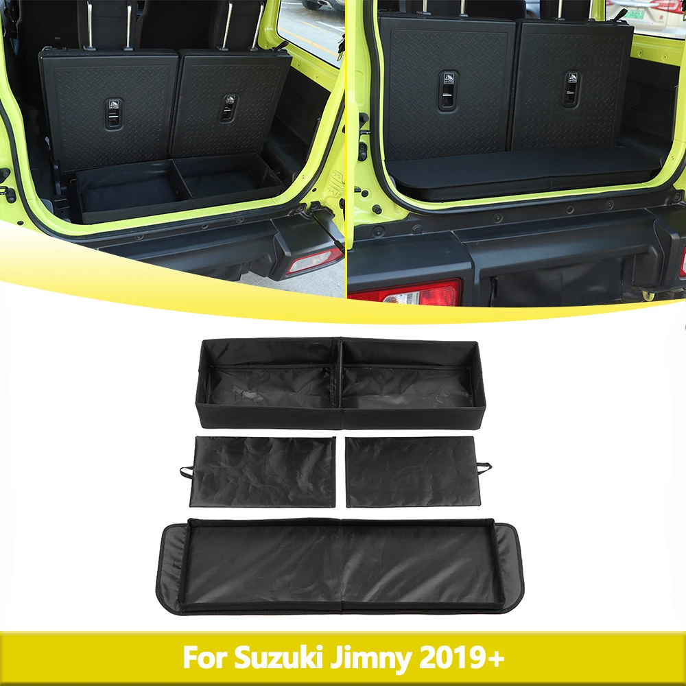 

Rear Trunk Storage Box for Suzuki Jimny 2019-2023 Foldable Organizer Interior Accessories Stowing Tidying Oxford Cloth Tools Box