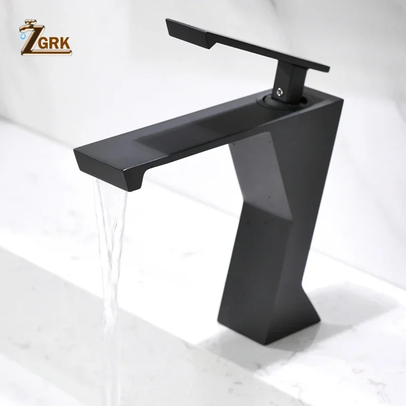 

Waterfall Basin Faucet Black Chrome White Bathroom Sink Faucet Single Handle Basin Taps Deck Wash Hot Cold Mixer Tap Crane