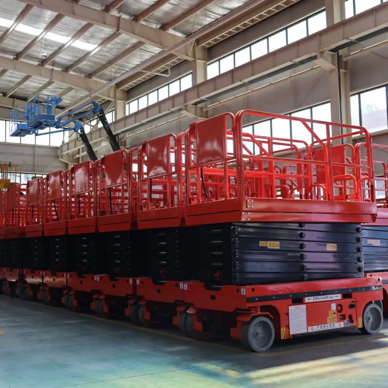 YG الهيدروليكية عالية السلامة الزاحف مقص منصات العمل الجوي منصات الرفع مقصية #5