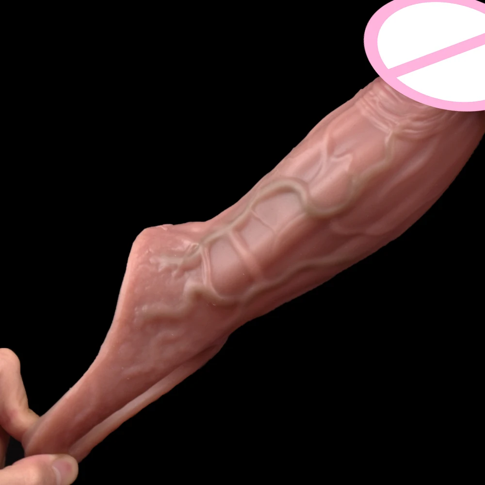 SXXY إغلاق الرأس واقعية القضيب كم الجنس لعب للرجال تأخير القذف ديك موسع للأزواج الجنس متعة Sexshop #4